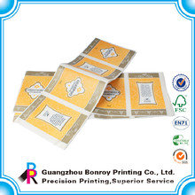 Guangzhou factory cmyk custom made stickers for bottle